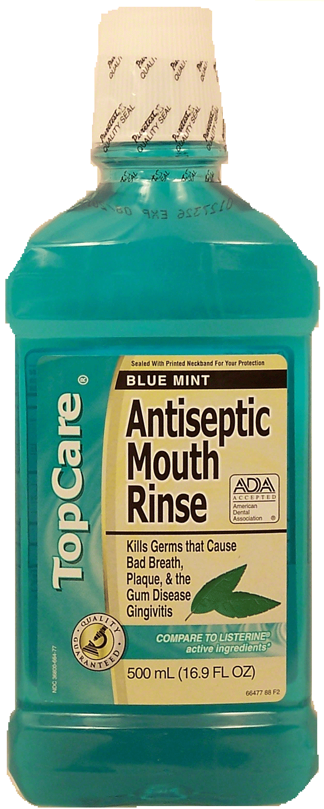 Top Care  antiseptic mouth rinse, blue mint Full-Size Picture